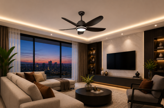 Luxury Ceiling Fans with Lights: LED, Crystal & Chandelier Options