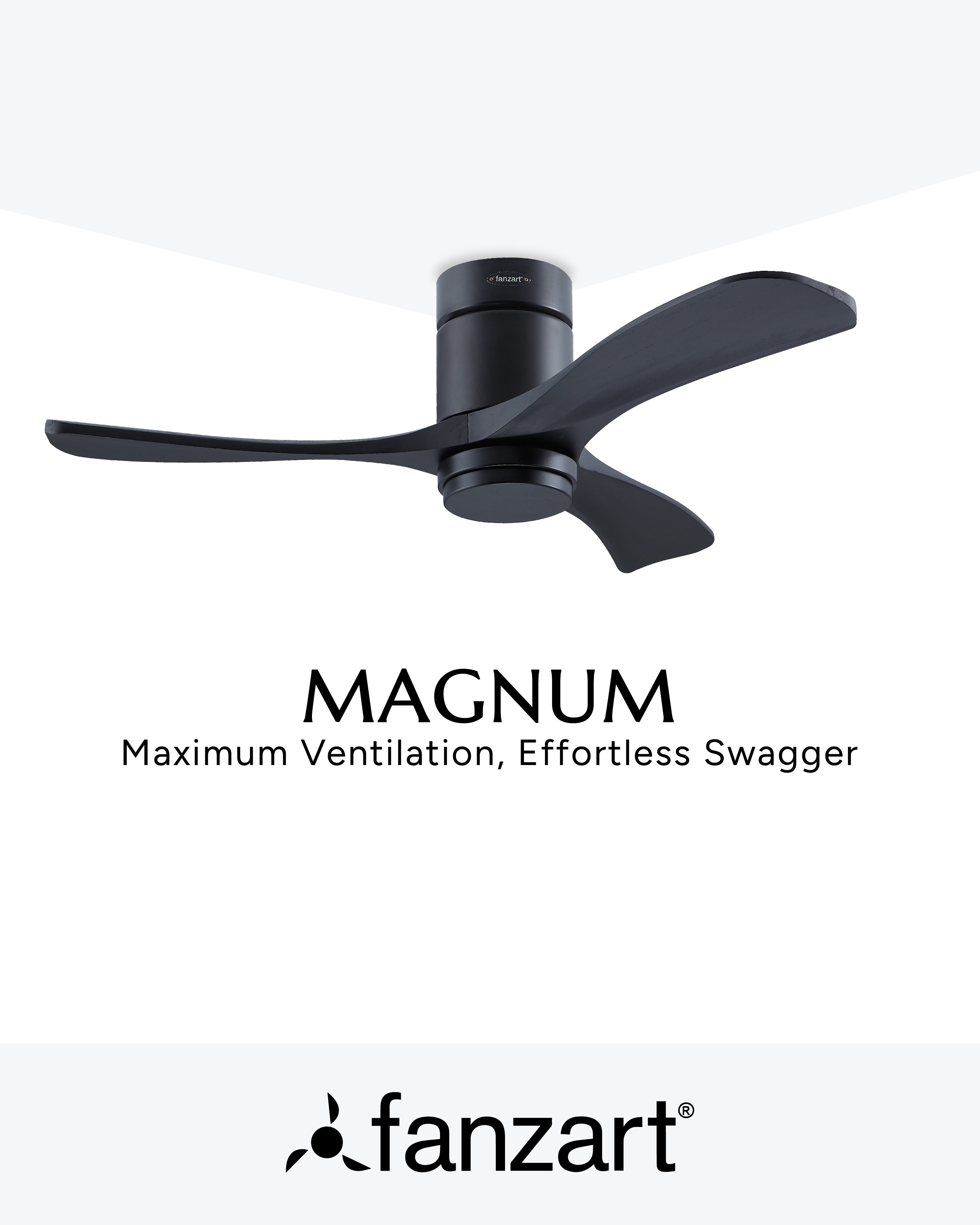 Hug Fan Magnum - Hugger (Low-Ceiling) Fans - FANZART FANS