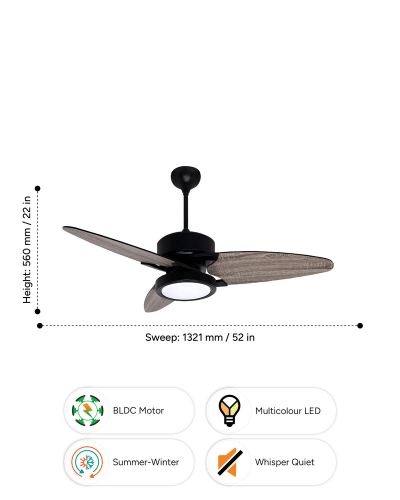 Reversible Dual Colour-Matte Black / Rustic Grey