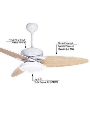 Reversible Dual Colour- Matte White / Light Beech