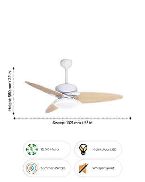 Reversible Dual Colour- Matte White / Light Beech