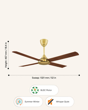 Blades : Burma Teak Finish