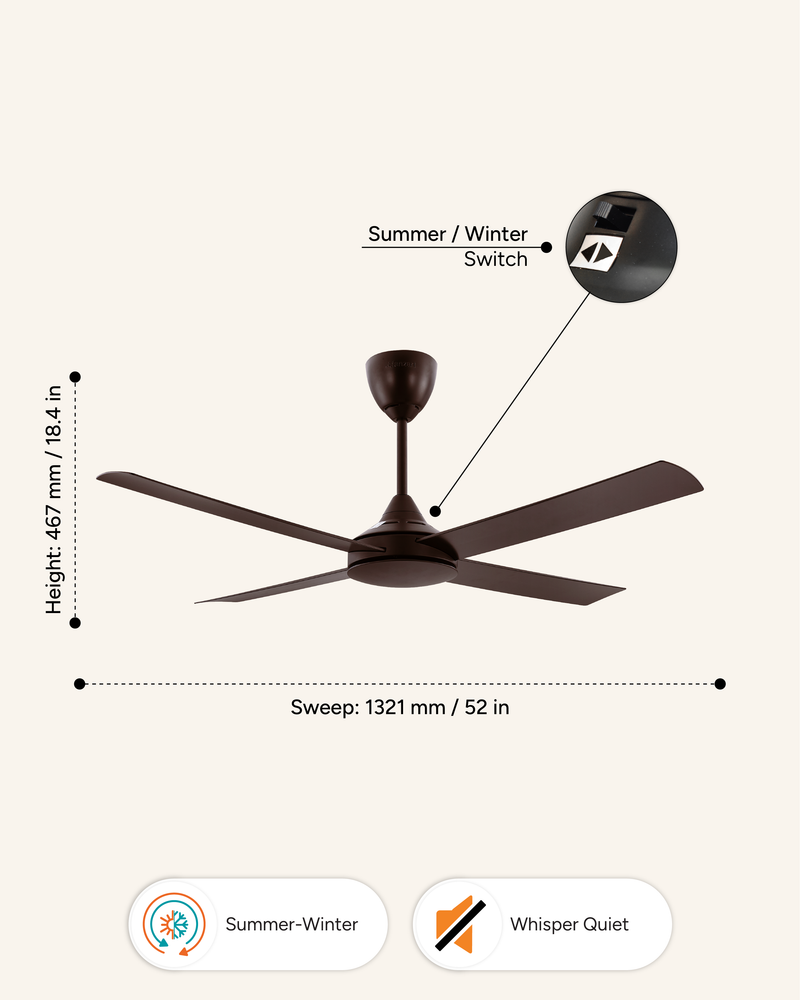 Blades : Matte Brown